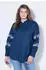 Studio Untold Jeanshemd oversized Heart-Stickerei dunkelblau