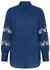 Studio Untold Jeanshemd oversized Heart-Stickerei dunkelblau