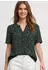 Street One Kurzarm Bluse mit Split Neck und Knöpfen Grün (A34664537742)