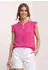 Street One Blusentop mit Split Neck und Rüschen Pink (A34663617281)