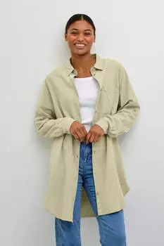 Kaffe KAnaya Langarmhemd Loose Fit seagrass