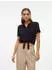 Vero Moda VMMENNY TIE SS Kurzarmbluse Relaxed Fit (11614821) schwarz