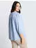 Tom Tailor Hemdbluse mit Knopfleiste Slim Fit (39527804) fjord blau irregular stripe