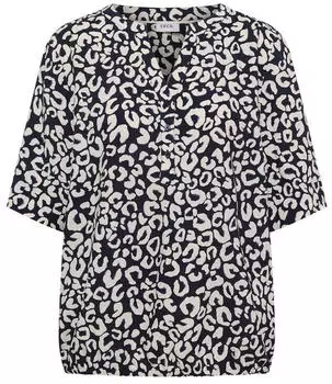 Cecil Druckbluse mit Leopardenmuster (B346569) urban dunkelblau