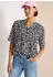 Cecil Druckbluse mit Leopardenmuster (B346569) urban dunkelblau