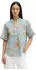 Marc O'Polo Relaxed Bluse aus bedrucktem Baumwoll-Voile (69416329) medium blau