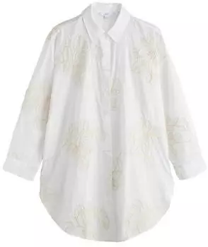 Next Fashion Classic Bluse Regular Fit ecru/gelb