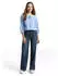 Tom Tailor Shirt-Bluse mit Streifen, Normale Passform (1050842) hellblau/weiß