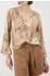 Monari Bluse Paisley Print Allover Regular Fit (410570) mocca gemustert