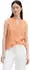 Marc O'Polo Blusentop aus bedrucktem Baumwoll-Voile Regular Fit (27924557) light orange