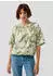 s.Oliver Strukturierte Viskosemix-Bluse im O-Shape (2174664) olive/cream