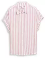 TOM TAILOR Kurzarmbluse blouse striped light elderberry stripe M (38)