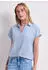 Street One Blusenshirt mit Hemdkragen und Elastiksaum Blau (A34676517501)