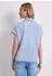 Street One Blusenshirt mit Hemdkragen und Elastiksaum Blau (A34676517501)