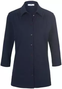 Peter Hahn Jersey-Bluse 3/4-Arm blau (802497)