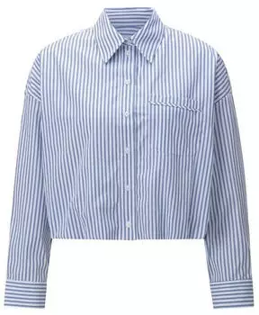 Rich & Royal Shirt Bluse (2603-706) dunkelblau/weiß