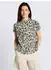 Tom Tailor Hemdbluse mit Knopfleiste, Loose Fit (27298921) sand stone beige abstract dot