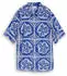 Tom Tailor 1049799 Hemdbluse Regular Fit blue flower tile design