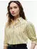 Tommy Hilfiger Summer Poplin LS Boxy Shirt Bluse, Boxy Fit gelb/schwarz/weiß