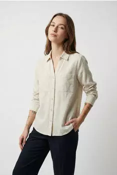 Vero Moda VMTHILDE Bluse silver lining/snow wei&szlig;