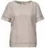 Street One Blusenshirt mit Rundhals und Tape-Details Beige (A34663817727)