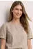 Street One Blusenshirt mit Rundhals und Tape-Details Beige (A34663817727)