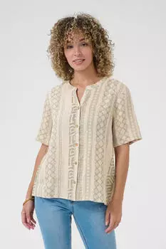 Cream CRBellis Langarm-Hemd Straight Fit (30651833) ethnic geo tea
