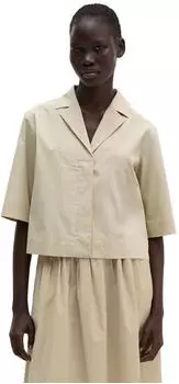 Marc O'Polo Popeline Stretch Hemdbluse (18454824) linen beige