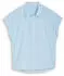 Tom Tailor Denim Boxy Fit Hemdbluse aus Baumwolle (1050272) hellblau/weiß