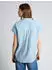 Tom Tailor Denim Boxy Fit Hemdbluse aus Baumwolle (1050272) hellblau/weiß