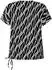 Betty Barclay Print Shirt mit Tunnelzug schwarz/beige