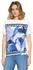 Betty Barclay Kurzarmbluse mit Schleifenknoten (39326757) patch cream/blau/weiß