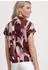 Street One Blusenshirt mit Hemdkragen und Elastiksaum (A34677237820) rustic rouge