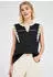 Street One Blusentop mit Split Neck und Embroidery in Schwarz (F34666110001)