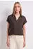 Street One Blusenshirt mit Hemdkragen und Elastiksaum Braun (A34676517276)