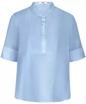 Peter Hahn Bluse aus Seide blau (116973)