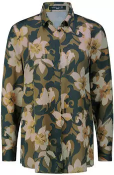 Peter Hahn Bluse Blumen-Print Fadenmeister Berlin mehrfarbig (125690)