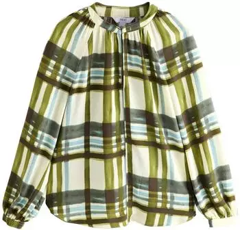 Next Fashion Bluse green/ecru check