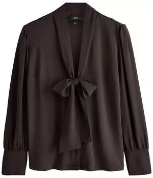 Next Fashion Relaxed Fit Kurzarmbluse schoko