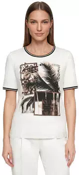 Betty Barclay Short sleeve shirt with print (2443/8081) patch cream/brown