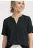 Street One Basic Bluse Unifarbe mit Split Neck (A346633) deep bound grün