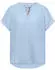 Cecil Kurzarmbluse mit Leinenanteil (B346255) fresh water blue