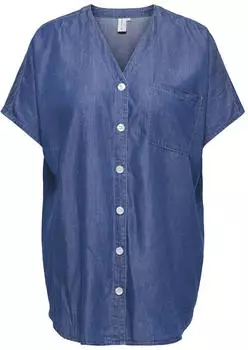 Only CARBEA S/S Tunic DNM GUA Kurzarmbluse (33851613) medium blau denim
