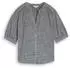 Tom Tailor 1049798 Klassische Bluse Regular Fit midnight navy blue/grau