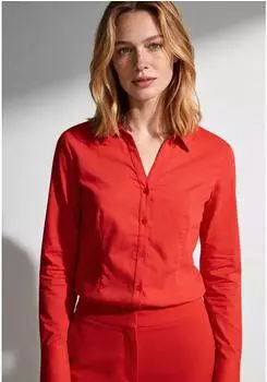 More & More Februar Regular Fit Hemdbluse rot