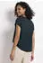 Street One Blusenshirt Unifarbe mit Split Neck Grün (A34646515930)