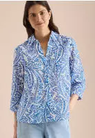Hemdbluse CECIL, Damen, Gr. 3XL, light alabaster wei&szlig;, Web, 100% Baumwolle,