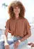 Lascana Kurzarmbluse Loose Fit nougat