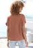 Lascana Kurzarmbluse Loose Fit nougat