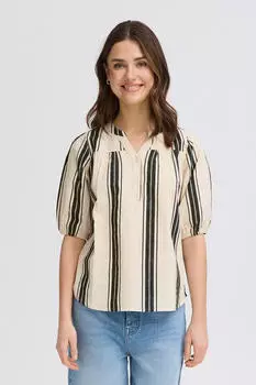 Fransa MADDIE Bluse Regular Fit hellbeige/braun